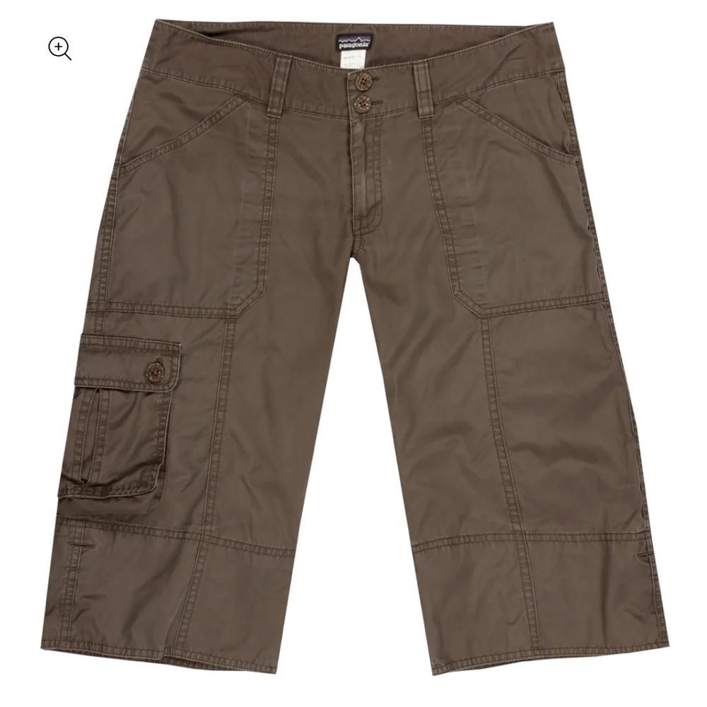 Patagonia Women's Super Cali Rolled Tab Bermuda Hiking Shorts Cargo Cotton Sz 4